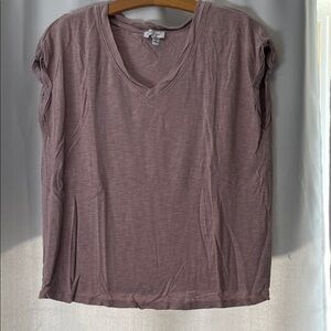 Jessica Simpson Mauve V-Neck Long Sleeve Top